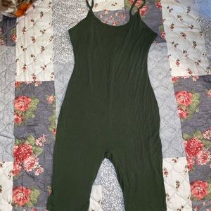 Olive green romper short